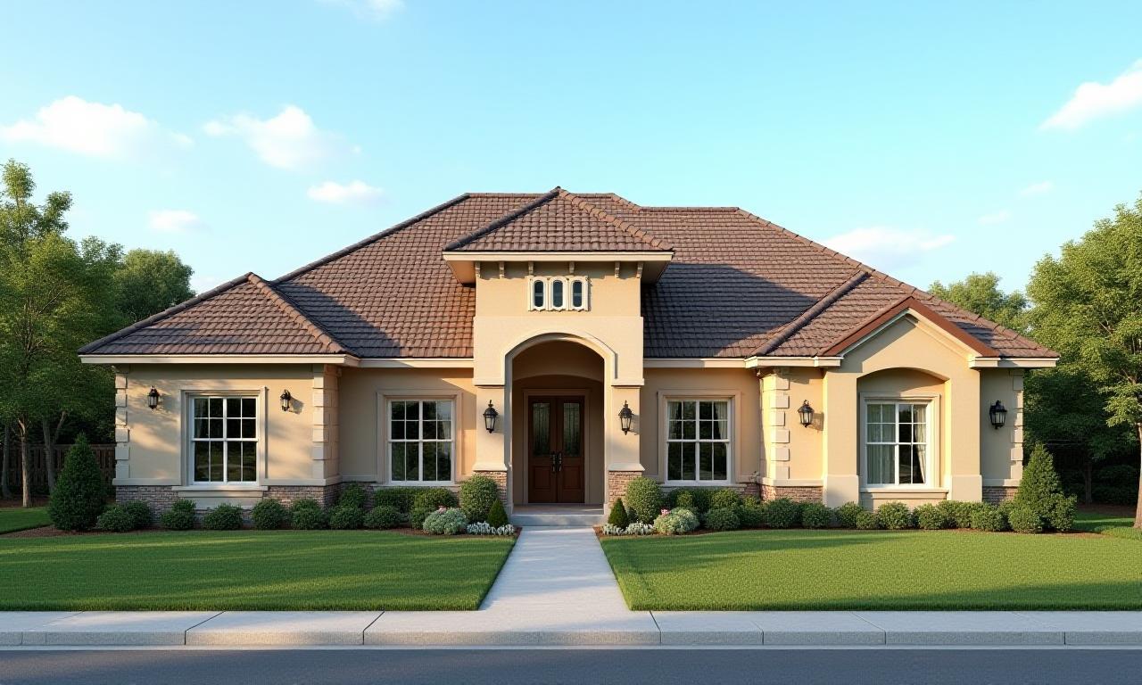 Beautiful suburban home with a newly installed architectural shingle roof.